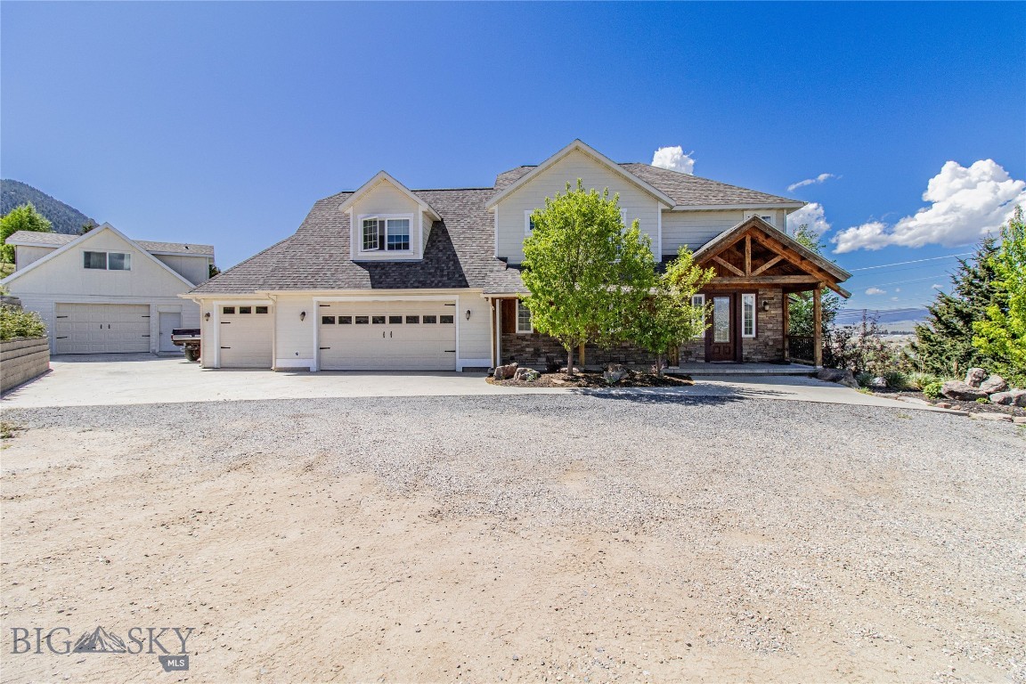 Beautifully maintained 3,680 sq ft home situated on just over 2 landscaped acres with stunning panoramic views in every direction. Surrounded by mature aspen trees, this property offers exceptional privacy and a peaceful setting just minutes from town. The main level features hardwood and tile flooring throughout, along with a spacious kitchen showcasing granite countertops and rich wood cabinetry. Enjoy Montana’s changing seasons from the large southern facing covered deck overlooking the beautifully landscaped yard with underground sprinklers. The walk-out basement provides additional living space and opens to a very private outdoor sitting area, perfect for relaxing or entertaining. A detached garage includes a fully finished mother-in-law suite complete with a full kitchen and bathroom, offering excellent flexibility for guests, rental income potential, or multi-generational living.
A rare combination of privacy, space, convenience, and breathtaking scenery—all just a short drive from everything Butte has to offer. Contact us today to schedule a private tour!