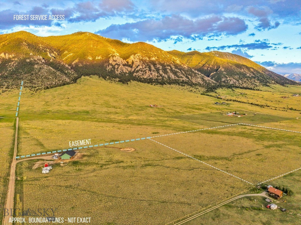 Enjoy a picturesque lifestyle with easy access to the national forest from a non-public access point that borders the Mustang Ranches. You are also within minutes of the Madison River and downtown Ennis. Best of all you can partake in endless recreational opportunities, such as hiking, hunting, horseback riding, fishing, and snowmobiling. If you have a passion for airplanes, the Ennis airport - Big Sky Airport (FAA LID: EKS) is just down the road. Some of the groundwork has been done for building your next home! Don't miss out on this rare opportunity! DO NOT GO TO PROPERTY WITHOUT PERMISSION. There is an easement to access this property. Some of the photos show the land to the forest service and the surrounding properties.