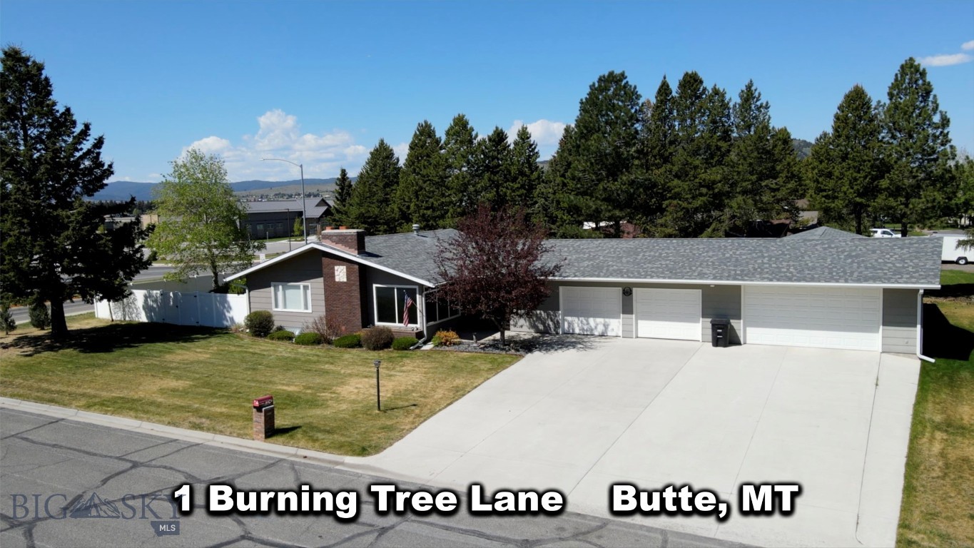 Located in a highly desirable area near the Butte Country Club golf course, this over 2,900 square foot home offers convenience, space, and exceptional amenities with easy access to Harrison Avenue, Continental Drive, and the interstate. Situated on just over a 14,000 square foot lot, this sprawling property boasts 4 bedrooms, 3 bathrooms, a beautifully renovated kitchen, updated bathrooms, and a large living room complete with fire place. 
The dining room makes a statement with a stunning oversized elk antler chandelier, adding warmth and Montana character to the space. The oversized garage offers room for up to six vehicles, recreational toys, or the potential for a workshop conversion. Downstairs, the basement bathroom includes a sauna, creating the perfect place to unwind and relax.
Designed with entertaining in mind, the backyard features a beautiful deck, spacious patio area, and a large yard ready to enjoy throughout the seasons.