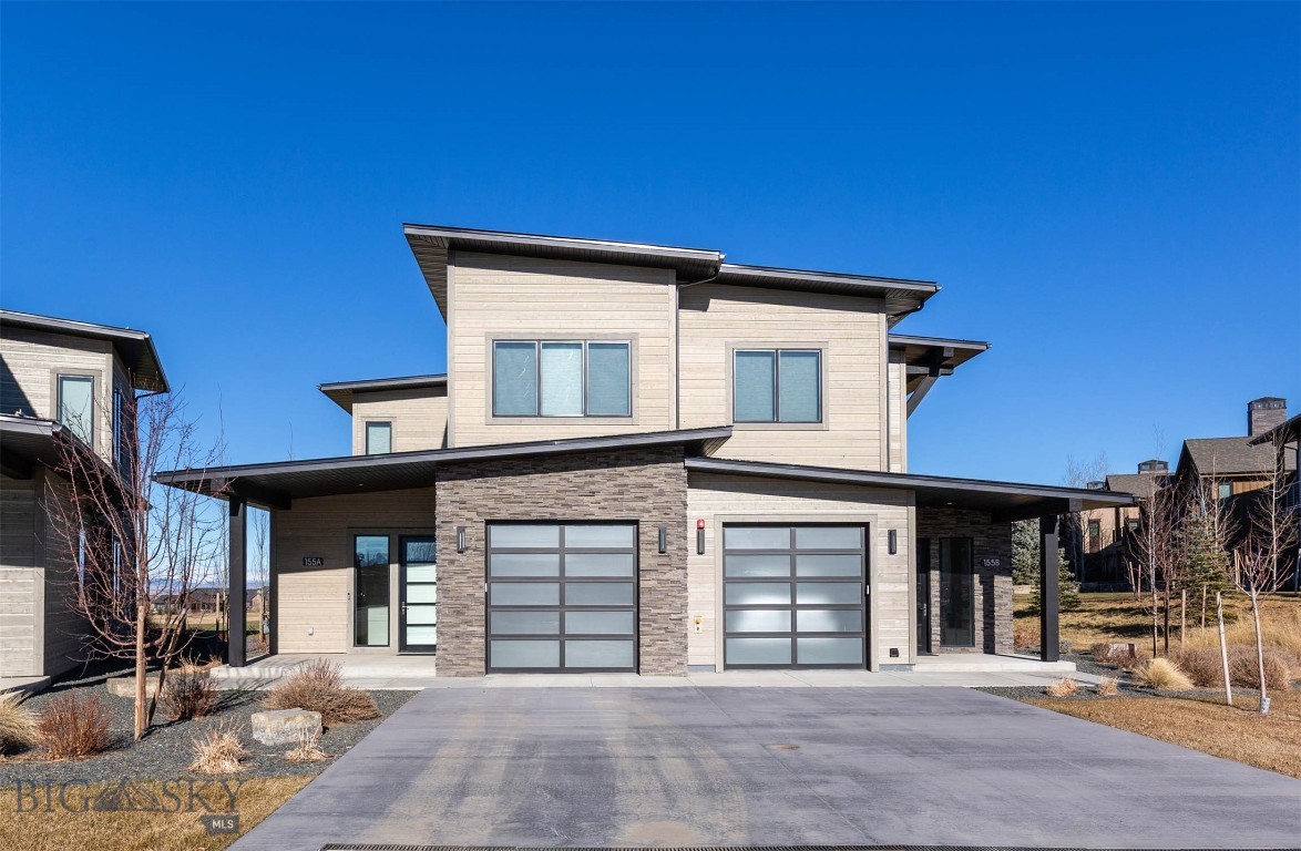 Incredible Bridger Mountain views overlooking the 3rd Fairway at Black Bull. This desirable Fairways unit is tucked away on a cul-de-sac, offering privacy and truly stunning views. Enjoy these views from the living room, kitchen, both bedroom suites, and the large covered patio—perfect for relaxing or entertaining.
The thoughtfully designed interior features 10-foot ceilings and numerous high-end upgrades, including custom countertops, designer lighting, kitchen backsplash, brass hardware, custom closets, and window coverings. The chef’s kitchen is equipped with Thermador appliances, a bar with beverage refrigerator, and an extra-large pantry. The living room centers around a custom tiled gas fireplace, creating a cozy space to unwind. The primary suite is a true retreat, featuring patio access, a spacious customized closet, and a luxurious bathroom with dual sinks, soaking tub, and a walk-in shower. A second primary suite offers two customized closets and a private bathroom with shower. Additional features include an attached, heated garage, water softener, and air conditioning. Black Bull Club amenities are just a short distance away and include the championship golf course, pool, fitness center, and private restaurant.