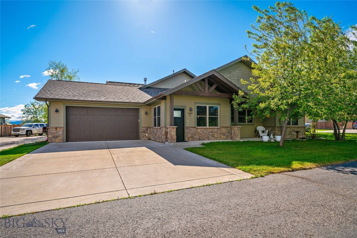 This fabulous one-level condo located just minutes from downtown Bozeman is ready for you to move in.

This nicely appointed home features a great room concept, a remodeled kitchen, and new, rich engineered wood flooring. The primary suite includes a five-piece ensuite bath with travertine and granite finishes. Additionally, there are two spacious bedrooms with walk-in closets and a shared full bath. Notable amenities include a cozy gas fireplace, fun accent walls and doors, an outdoor patio, and a two-car attached garage.