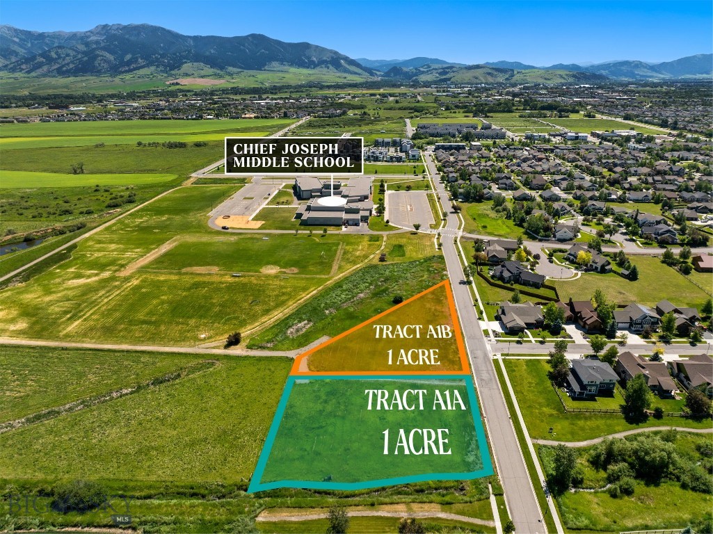 This beautiful landscape is a blank canvas ready for your vision to unfold for a 2-acre scaled development project. Nestled within northwest Bozeman, the two adjacent 1-acre parcels are easily accessible within minutes of the many nearby community amenities. With mountain and meadow views, convenient street and utility access, these sister parcels invite your ultimate creativity. The lots are currently owned by the Bozeman School District, therefore ownership change to a private non-governmental entity will likely change tax status for the land parcels. These lots do not fall within any community association jurisdiction. Buyer to complete own due diligence for zoning, use, and development guidelines. Recently zoned R-A adopted in Feb 2026 by City of Bozeman's UDC update. We invite you to stand in the field and imagine the possibilities!!