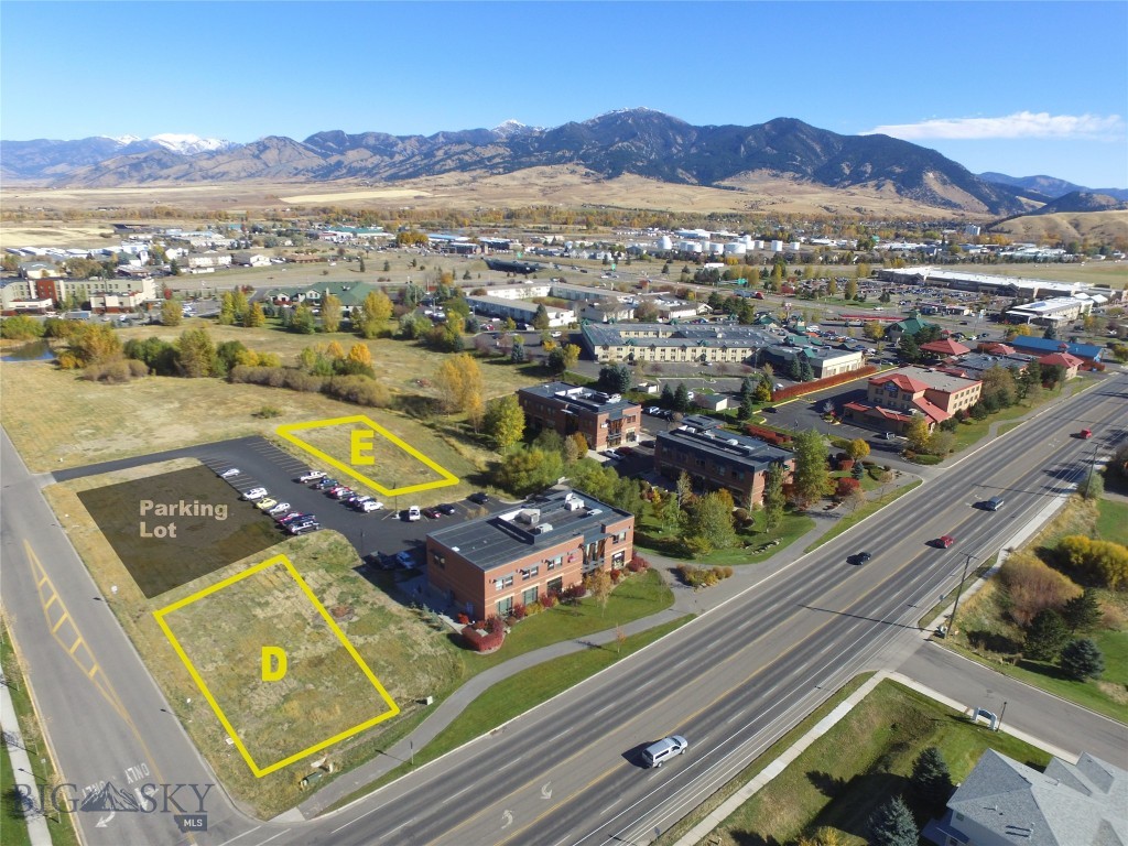 Commercial pad site available in an established commercial development in an excellent central Bozeman location.  Pad Site E allows for 14,350 SF on two floors.  Pad Site E on the North end of the development.  Pad sites A, B and C are completed and fully leased to multiple users.