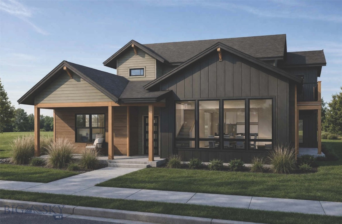 Experience the perfect blend of modern design, thoughtful functionality, and iconic Montana scenery in this stunning 4-bedroom, 3-bathroom home, offering 2,833 square feet of beautifully crafted living space.
Starting construction soon and scheduled for completion by the end of 2026, this home is designed to impress from the moment you arrive. Inside, an open-concept floor plan is filled with natural light from expansive windows, creating a bright and inviting atmosphere throughout. The chef’s kitchen is a true centerpiece, featuring quartz countertops, stainless steel appliances, and a seamless flow into the main living and dining areas—ideal for both everyday living and entertaining.
The main-level primary suite offers a private retreat with refined finishes, while a second main-level bedroom with its own bathroom provides flexibility for guests or multi-generational living. Custom tile work enhances every bathroom, and unique metal accents add a distinctive, upscale touch throughout the home. With laundry areas on both levels, convenience is built into every detail.
Outdoor living is just as impressive, with two covered patios and a second-level porch overlooking expansive open space. Take in breathtaking views of the Bridger Mountains and Spanish Peaks from multiple vantage points, all while enjoying the privacy of a fully landscaped yard that backs directly to open space.
Located near parks and schools, this property offers both tranquility and accessibility—making it an exceptional opportunity to own a brand-new home in one of Bozeman’s most desirable settings.