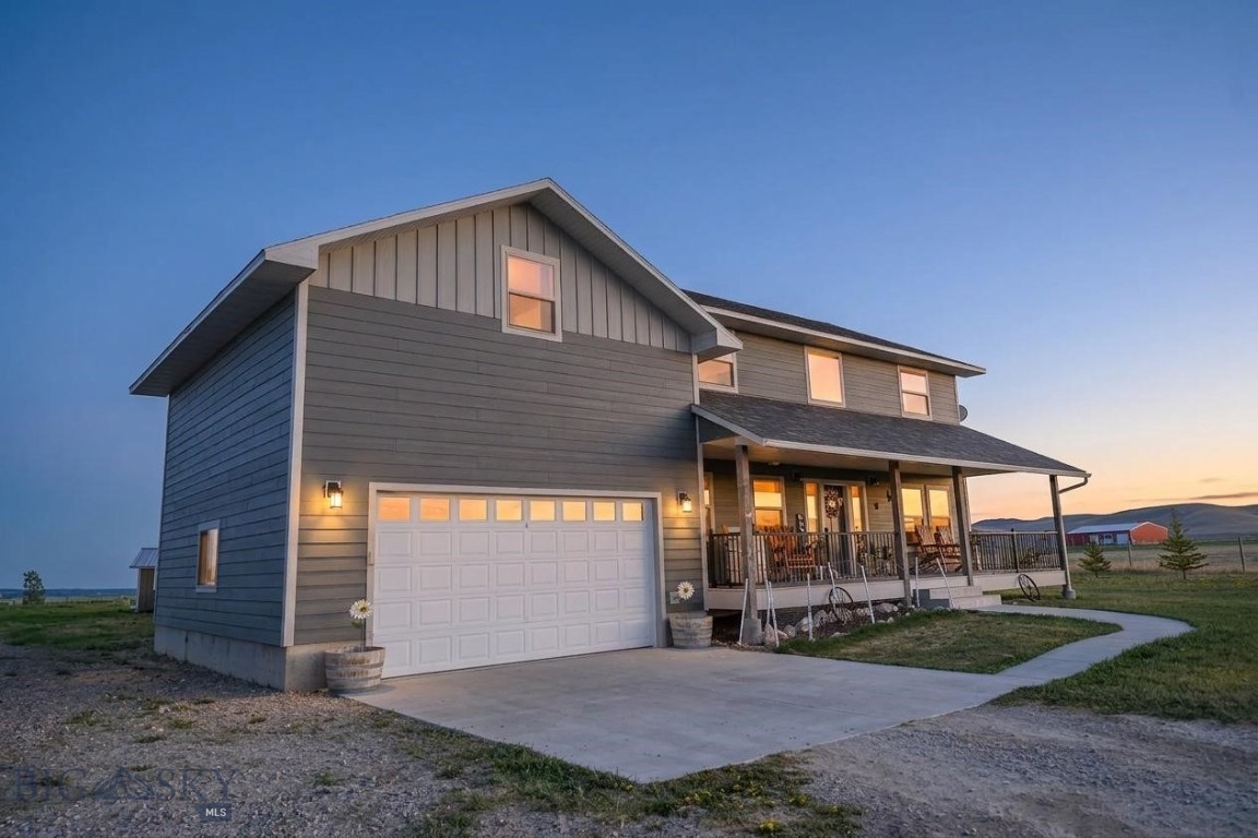Fully improved, horse-ready property with room to expand just minutes from Dillon.

Situated on 5.01 acres with sweeping 360° views of the Pioneer Mountains, Blacktail Mountains, and distant Tobacco Root range, this well-maintained 2018 home offers 2,852 SF of finished living space plus a partially framed 1,140 SF basement ready for future expansion.

The open-concept main level features a warm and functional layout featuring a spacious kitchen with alder cabinetry, epoxy finished concrete countertops, and a huge pantry. Relax in a comfortable living area anchored by a wood stove, with Central A/C and forced air heat providing year-round comfort.

Upstairs includes four bedrooms and a large bonus/family room over the attached two-car garage, offering flexible living space for a variety of needs.

Designed with usability in mind, the property is fully set up for horse and acreage living:

Perimeter barbless wire fencing
Split rail fenced yard with no-climb wire
Two 40x60 corrals
Feed/tack shed
10+ fruit and ornamental trees
Six raised garden boxes
Irrigated acreage suitable for livestock, hay production, or hobby farming

Located just a few miles north of Dillon, this property offers a rare combination of privacy, usable land, and convenience. 

A true Montana horse property with infrastructure in place, expansive views, and room to grow.