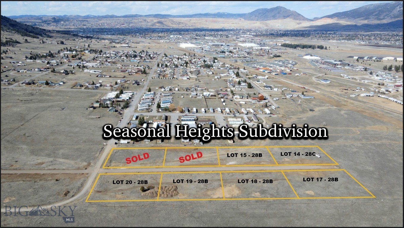 Looking for a peaceful place to call home while staying close to everything you need? These 1-acre lots just south of Butte, MT, might be just what you’re looking for. With stunning views all around, you’ll have the perfect spot to design your dream home. Plus, grocery stores, shopping, and restaurants are just a short drive away—it’s the best of both worlds: privacy and convenience! The lots have been approved for well and septic, with installation to be completed at the buyer
