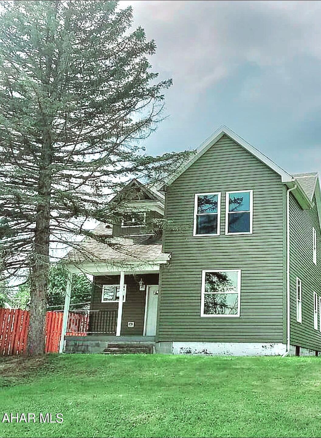 Nicely updated home on LARGE corner lot in Juniata section of Altoona. This home has many updates including new carpeting, paint, flooring, lighting, doors, siding,  updated electric, pex plumbing and so much more! The first floor offers an open kitchen with laundry room, large dining room/living room combo, front porch, and basement access. The second floor offers a full bathroom and 3 nice sized bedrooms. The exterior of the home has been updated and has so many additional options. The property encompasses the entire corner that is wooden and can be opened up or kept wooded for privacy. Call listing agent for your private tour.
