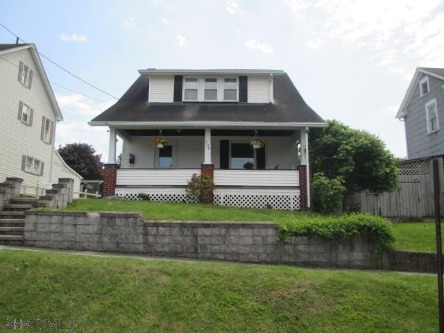 Terrific home in Williamsburg! Kitchen has new countertops and new laminate flooring. Lovely formal dining room with build-in cabinets. Large living room. Bedrooms have large closets, ceiling fans and carpet. Remodeled full bath. Plenty of storage in attic. Basement has shower and sink. This home sits on a large lot with a shed, carport, and off-street parking. Only 2 blocks away from elementary school. Extremely well maintained and in a desirable location!