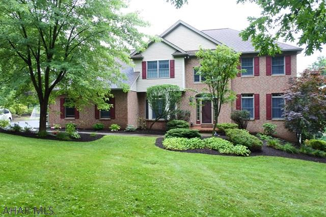 Gorgeous, well maintained 2 story in the heart of Stonehedge....situated at the end of a cul-de-sac.  4BR's, 4Baths...new hardwood flooring in the LR and DR. Crown mouldings, columns and tastefully decorated throughout. Kitchen features a center Granite island, double ovens, built-in cooktop...all kitchen appliances (SS) stay. Fabulous laundry/craft room...plenty of storage space. Finished lower level leads to a covered patio, hot tub area and a sprawling 2.02 acre lot. New carpet in basement, new furnace and central air units. Freshly landscaped, spacious flat, back yard.  Motivated seller.