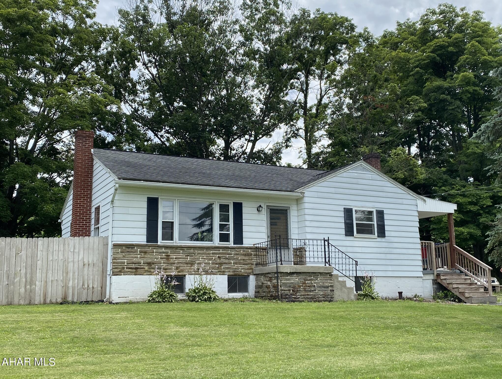 If you're looking for the perfect starter home or a manageable size one floor living situation, this is it! Sweet ranch home on just under half an acre. Back yard is completely fenced in for animals, kids or privacy. Three bedrooms, one full bath on main floor, eat-in kitchen and living area. Walk-up attic. Basement has laundry room with half bath and potential for a bonus room. Don't miss out on this cute property!