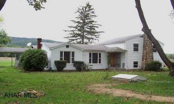 3 BR, 2 BA, 1.5 story with 40 acres (approx. 10 wooded) in the heart of Sinking Valley. Partially finished basement. Enclosed back porch. Small barn with stalls for horses or other livestock. Storage sheds. Pavilion/workshop. Property sold "AS-IS". 3 BR, 2 BA, 1.5 story with 40 acres (approx. 10 wooded) in the heart of Sinking Valley. Partially finished basement. Enclosed back porch. Small barn with stalls for horses or other livestock. Storage sheds. Pavilion/workshop. Property sold "AS-IS".