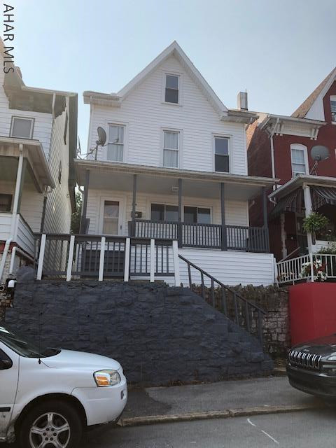 Duplex with 1 Bedroom on First Floor with Appliances and the 2nd floor is also a 1 Bedroom with a possible 2nd bedroom in the attic and also has Appliances, washer/dryer in the basement and off street parking in the rear
