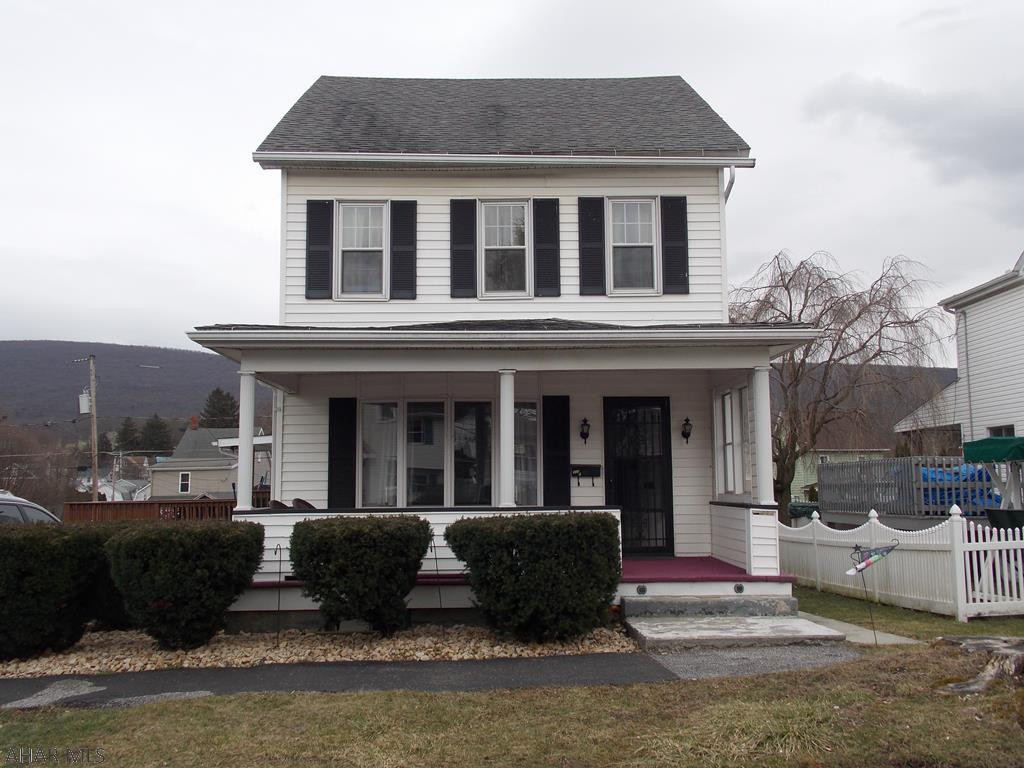 If you are looking for a home in a great neighborhood with a large yard (75x120) for kids and pets, this is the home for you.  The oversized deck was added in 2017 and offers the perfect place to have a picnic or just sit and relax.  Plenty of off street parking for you and your guests is a big plus. Step inside to a large living room with a coat closet and the Kitchen/Dining area with a large pantry.  The laundry/mudroom is very conveniently located off of the kitchen and makes laundry day a breeze.  There are 3 BRs on the second floor but the small one is now a walk in closet.  The 3rd floor BR is huge or could be a play area for the kids.  The bath has been recently updated by Bath Fitter so nothing to do here.  The basement has great storage and a perfect hang out space.