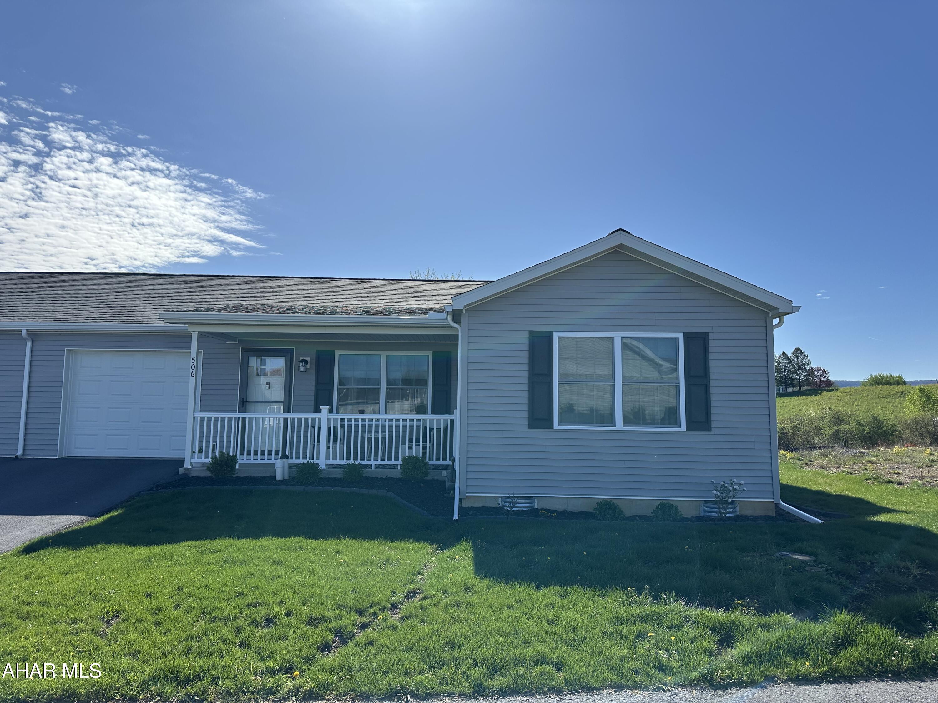 Come check out this beautiful one story home inside the gated 55+ Deer Meadow Community. The home offers two bedrooms and two full bathrooms. The large eat-in kitchen has lots of cabinet space with convenient access to the back porch. Adjacent to the kitchen is a large laundry/mud room connected to the one-car garage. The primary bedroom offers the luxury of an en-suite bathroom with a walk-in shower. Take advantage of the exceptional amenities provided by Deer Meadow, including a community building, exercise facility, and a heated saltwater swimming pool. For a monthly association fee of $300 enjoy access to all amenities, insurance coverage, outside maintenance (such as roof and siding repairs), lawn care, snow removal, and trash disposal.