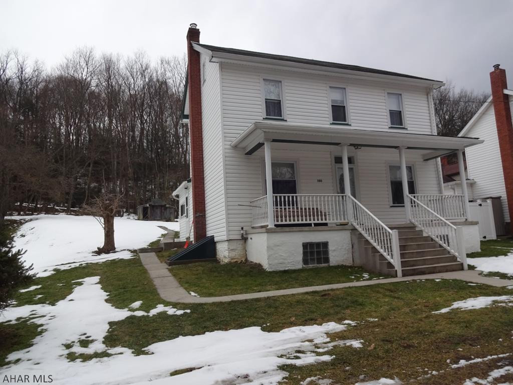 Absolutely move-in ready! Newer windows, roof, doors, siding. New never used Oak kitchen & 1st floor bath. Spacious LR & DR. Nice big private back yard