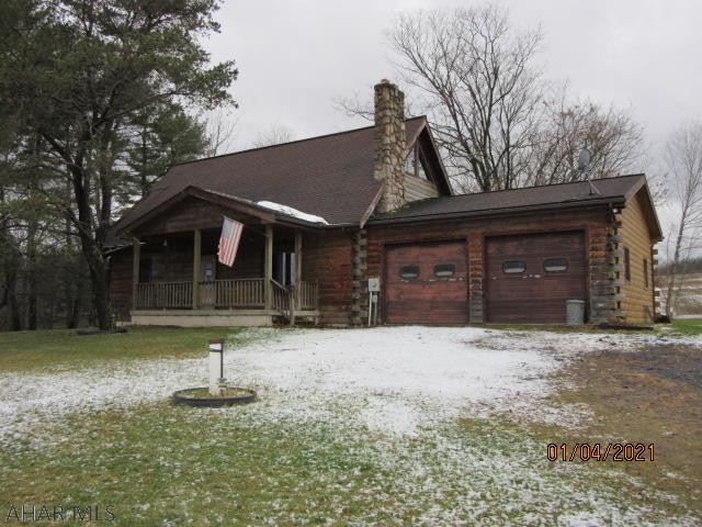 Great location- log cabin with main floor master bedroom, lots of potential, please note that the garage, well and driveway are on tax id 8-22-10.1 and need to be purchased separately, survey map is under documents