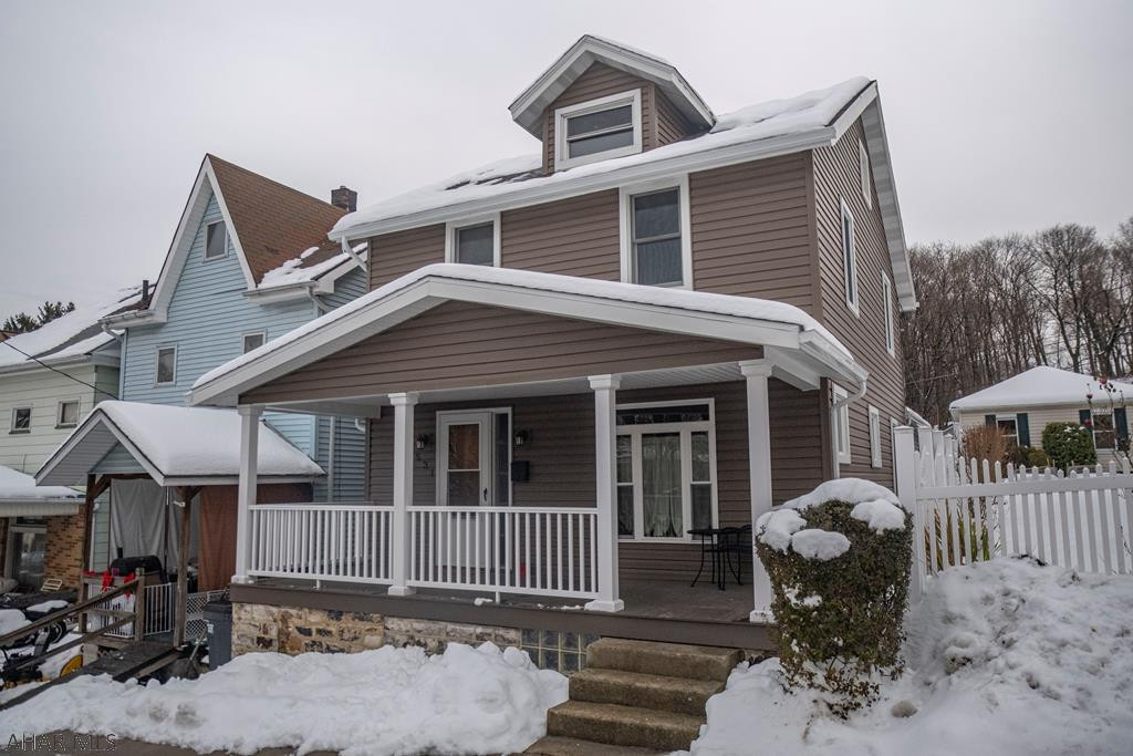 Completely move in ready four bedroom, two bathroom home. The first floor features a living room, beautifully updated kitchen, spacious dining room and a family room with a large skylight that allows plenty of natural light. There is a spare room off of the kitchen, perfect for additional storage. The first floor also features a full bathroom with first floor laundry. This home has new siding, furnace, AC, roof, deck, porch, electric, plumbing and outdoor concrete. Upstairs you will find three bedrooms and an updated full bath. Attic could be used as 4th bedroom or for storage. Outdoors you will find a fenced in yard and off street parking behind the house. Dont miss out on the chance to call this yours!