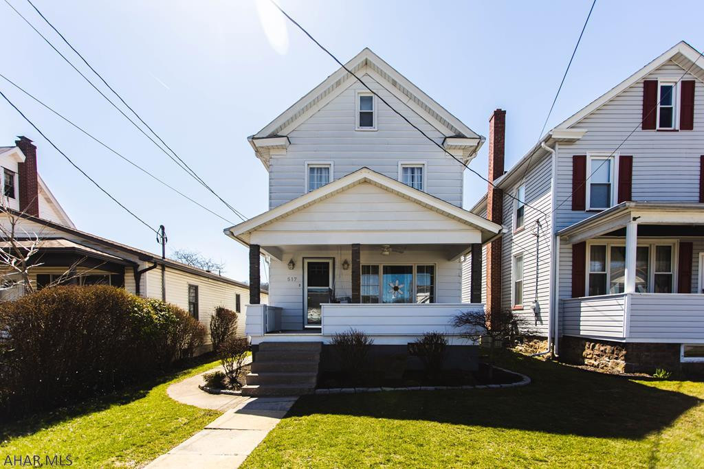 Cozy, well kept 3 bedroom, 1 bath house in the heart of Tyrone. 1 car garage with off street parking. Fenced in backyard. Covered front porch. First floor laundry. Central AC.