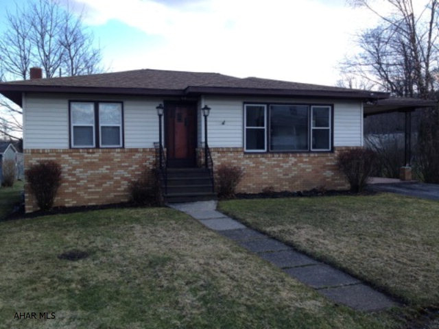 Perfectly clean 3 bedroom ranch home on a large lot. This house has hardwood floors. a Carport and a new roof in Cresson Twp. Hurry wont be here long!