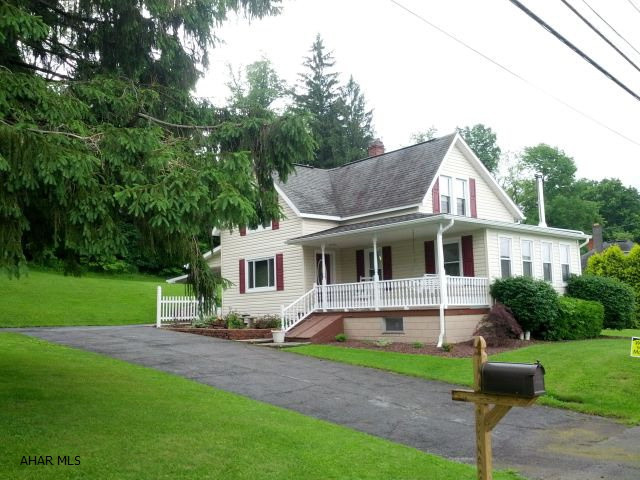 Immaculate home with newer bath & kitchen, vinyl siding, new garage door + opener, all windows (except 1) have been replaced, above ground pool, new furnace, central air.  There is a shower in the basement. J-258
