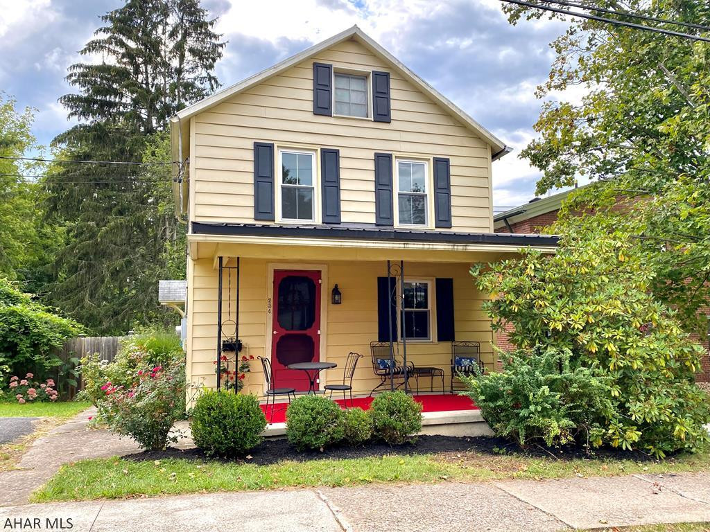 Charming two story in Bedford Borough.  Come see this adorable home located on a quiet street only a block from the town square.  Original log and beams have been exposed to highlight the unique features of this home.  A fenced back yard for privacy, while having the amenities of town nearby.