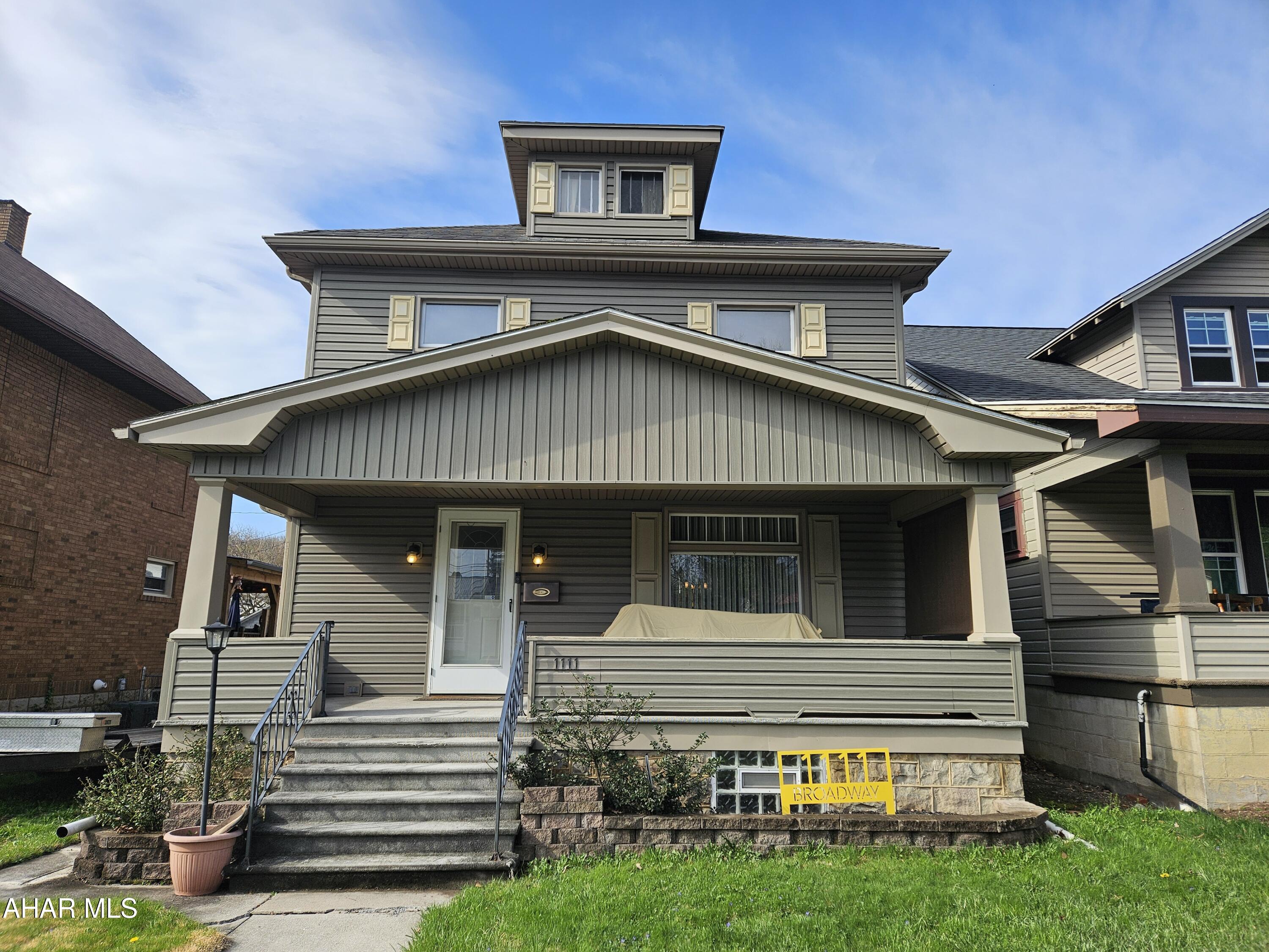Charming 100-year-old home with great character and modern updates. Features include beautiful hardwood floors, an updated kitchen, formal dining room, and a convenient half bath on the main floor. The finished attic offers flexible bonus space (unheated). Enjoy the inviting covered porch and a café-style back deck and patio, perfect for relaxing or entertaining. Complete with a detached garage.