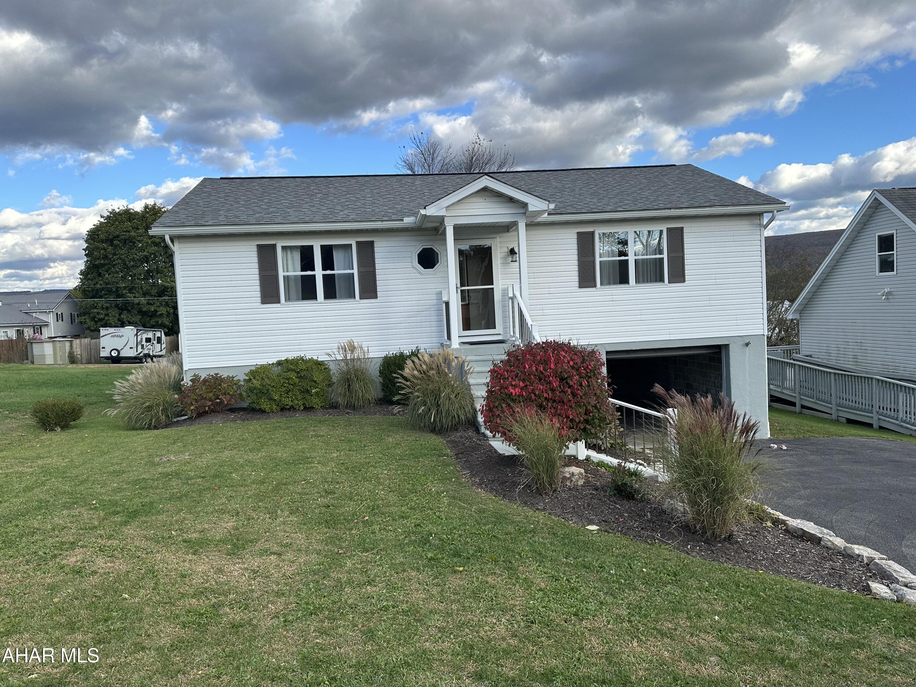 Move right in and make it yours!. Charming ranch home, 2 bedroom & office. Finished basement. New furnace & Central air. New flooring. Newer roof. 1 car garage. Enjoy the   10 x 12 covered deck, overlooking the fenced yard .  7 x 7 shed to store your yard equipment.