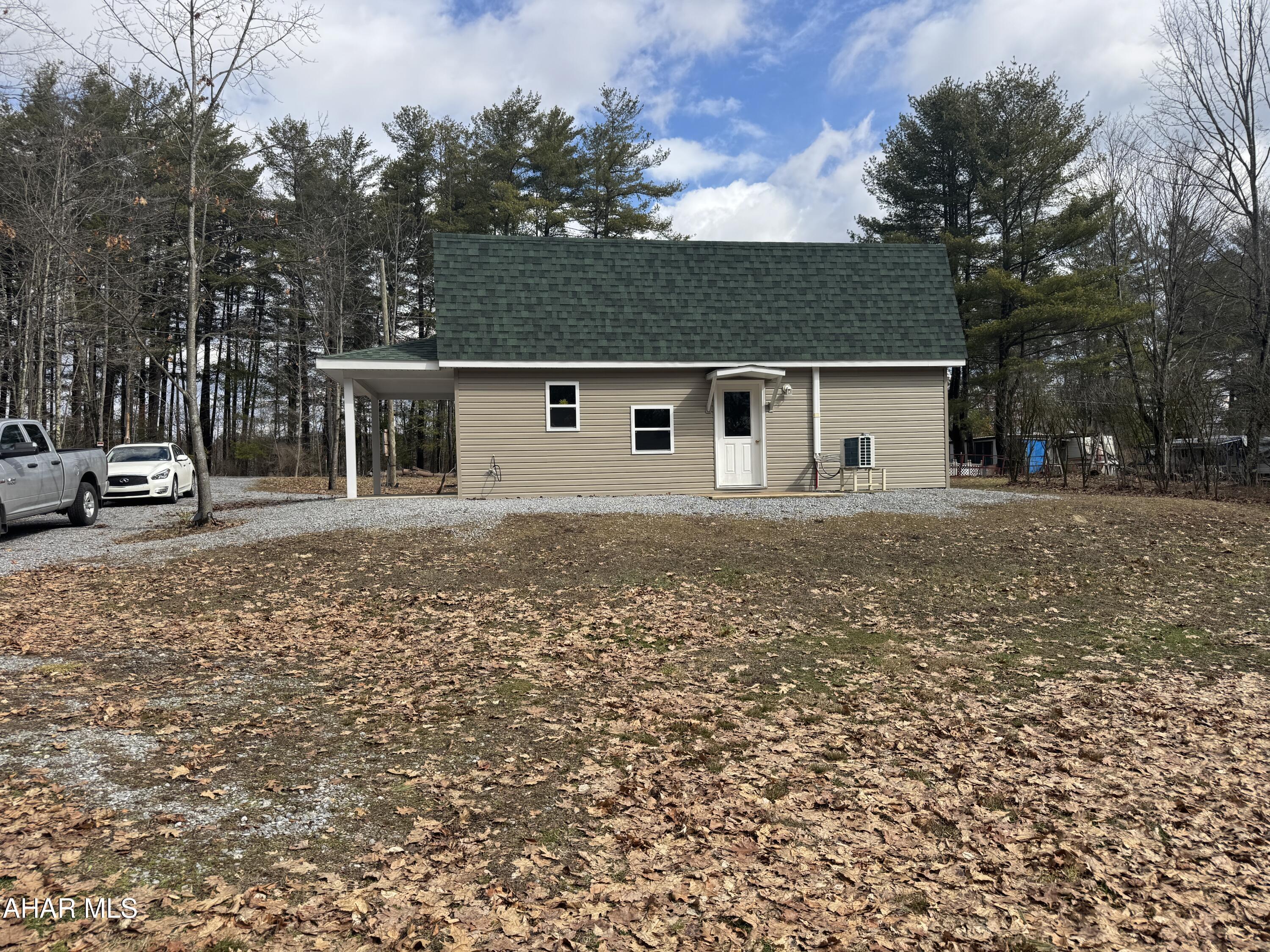Beautiful 2 story cottage/camp located near Prince Gallitzin State Park. This cottage features equipped kitchen/living room combo, 1st floor bedroom  and 3/4 bath (laundry hookup). The second floor has a large room suitable for more than 6 beds. Built in 2023, it includes mini splits for heat and air conditioning. Part wooded and part lawn lot contains 2.5 acres and is mostly level. There is a detached 1.5 car alumn garage to store your ATV or boat. Great get away near the Park and Rock Run Recreation area!