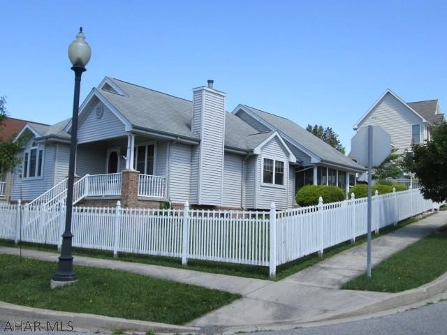 1 story, 2 BR with 2 full BA's. This single story offers many upgrades including gas fireplace, vaulted ceilings, and cozy sunroom. Lower level is unfinished but offers many possibilities. This corner lot features 1 car garage with additional off street parking. This reduced price reflects the deferred maintenance on this property.