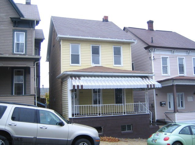 Nice 3 bedroom, 1 bath home in good condition. Front and rear covered porches, spacious eat-in kitchen, living room and finished attic area. Property is sold as-is. Seller will make no repairs. Buyer pays both transfer taxes. Offer must be submitted through HUD approved broker.