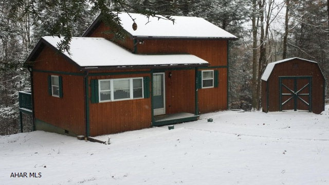 Cute vacation getaway cabin set back to give you privacy.  Includes shed.