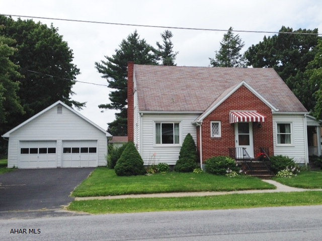 Very nice home in Martinsburg Borough.  Extremely clean and well maintained.  Beautiful, refinished hardwood floors.  Fabulous large back yard.  2-car detached garage with lots of walk-up, 2nd story storage. Great home!