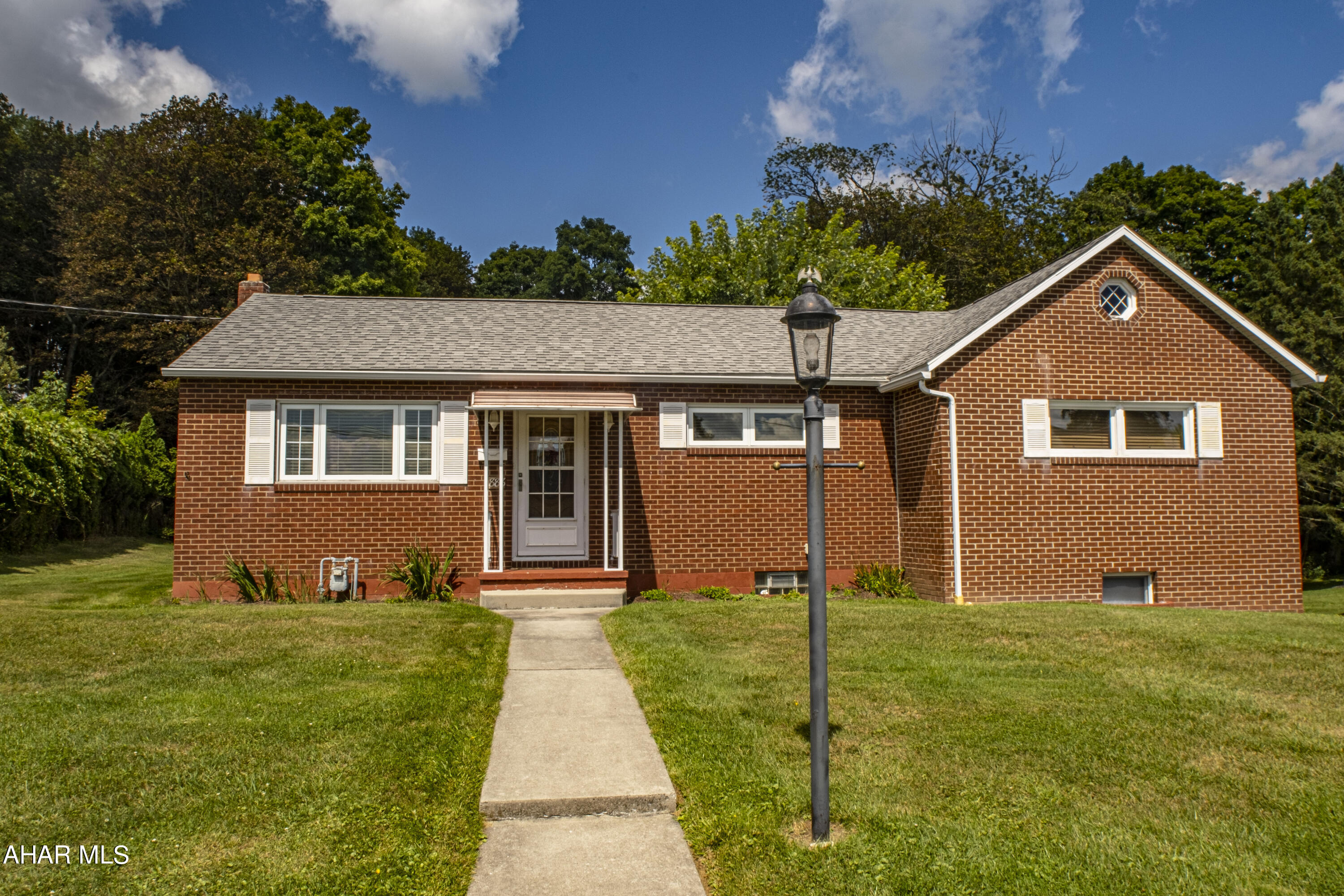 Meticulously maintained 3-4 bedroom ( 4th bedroom could be an office) brick ranch home located on a dead end street. Beautiful hardwood floors throughout. The family room features vaulted ceilings with exposed beams and a gas fireplace. The wrap-around deck overlooks the serene backyard. The two large bedrooms at the end of the hall feature a jack and jill bathroom. The family room in the partially finished basement is a great space for entertaining friends. New breaker panel, new garage door, Thermopane windows.