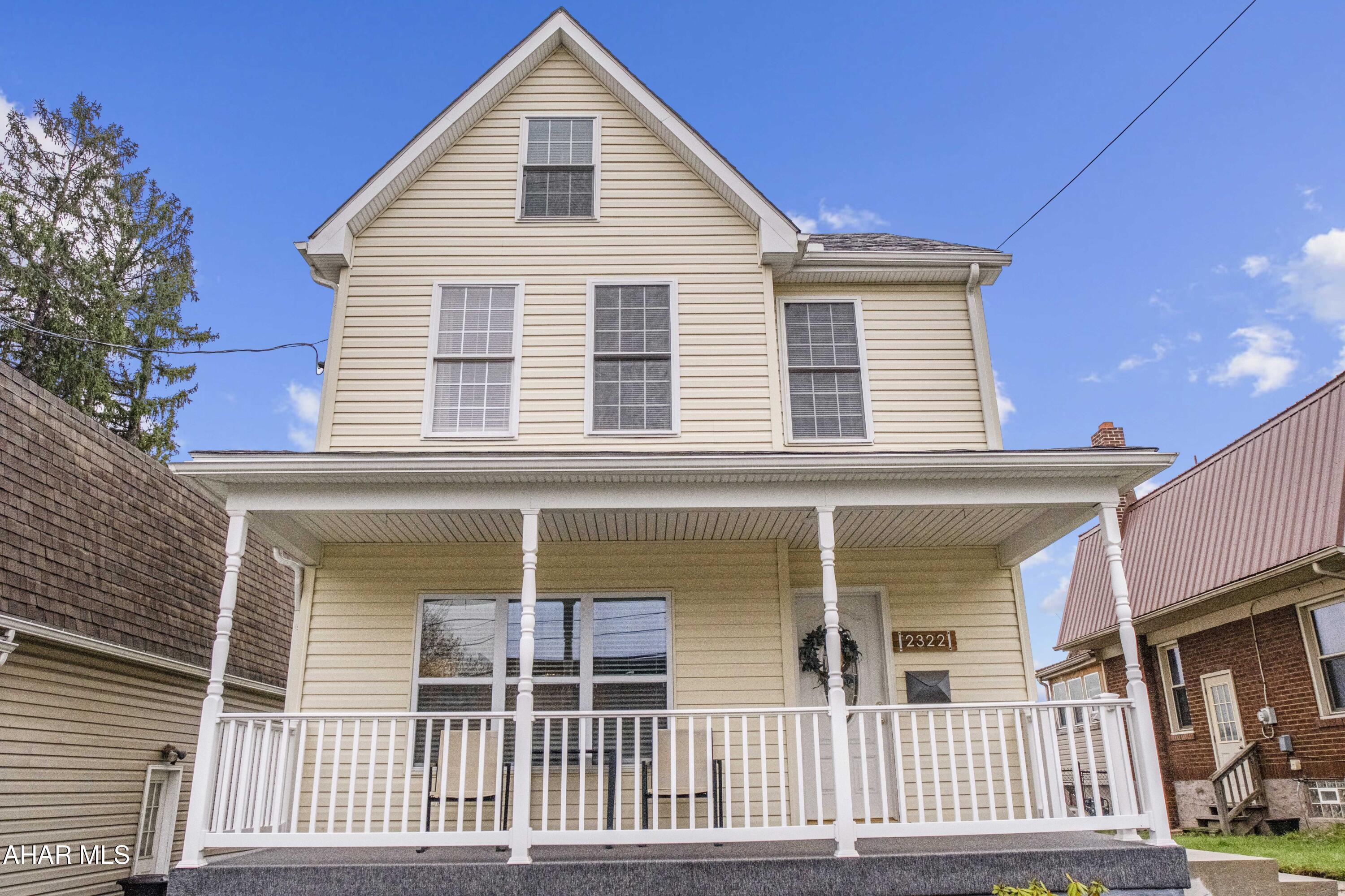 Beautifully Updated 3-Bedroom Home in Altoona's Fairview Neighborhood! Welcome to this move-in ready 3-bedroom, 1.5-bath home located in the desirable Fairview section of Altoona. This charming home has been thoughtfully updated with newer siding and a roof, offering great curb appeal and peace of mind. The kitchen is a standout, featuring white cabinetry, stainless steel appliances, and a classic subway tile backsplash. Hardwood floors throughout, and the convenience of first-floor laundry. The third-floor master bedroom offers a private retreat with plenty of space that could also be used as an home office. Outside, you'll find an above-ground pool and a large 24x30 detached garage - perfect for vehicles, storage, or a workshop. Don't miss your chance to own this beautifully updated home, check out our Matterport 3D Virtual Tour and schedule your showing today!