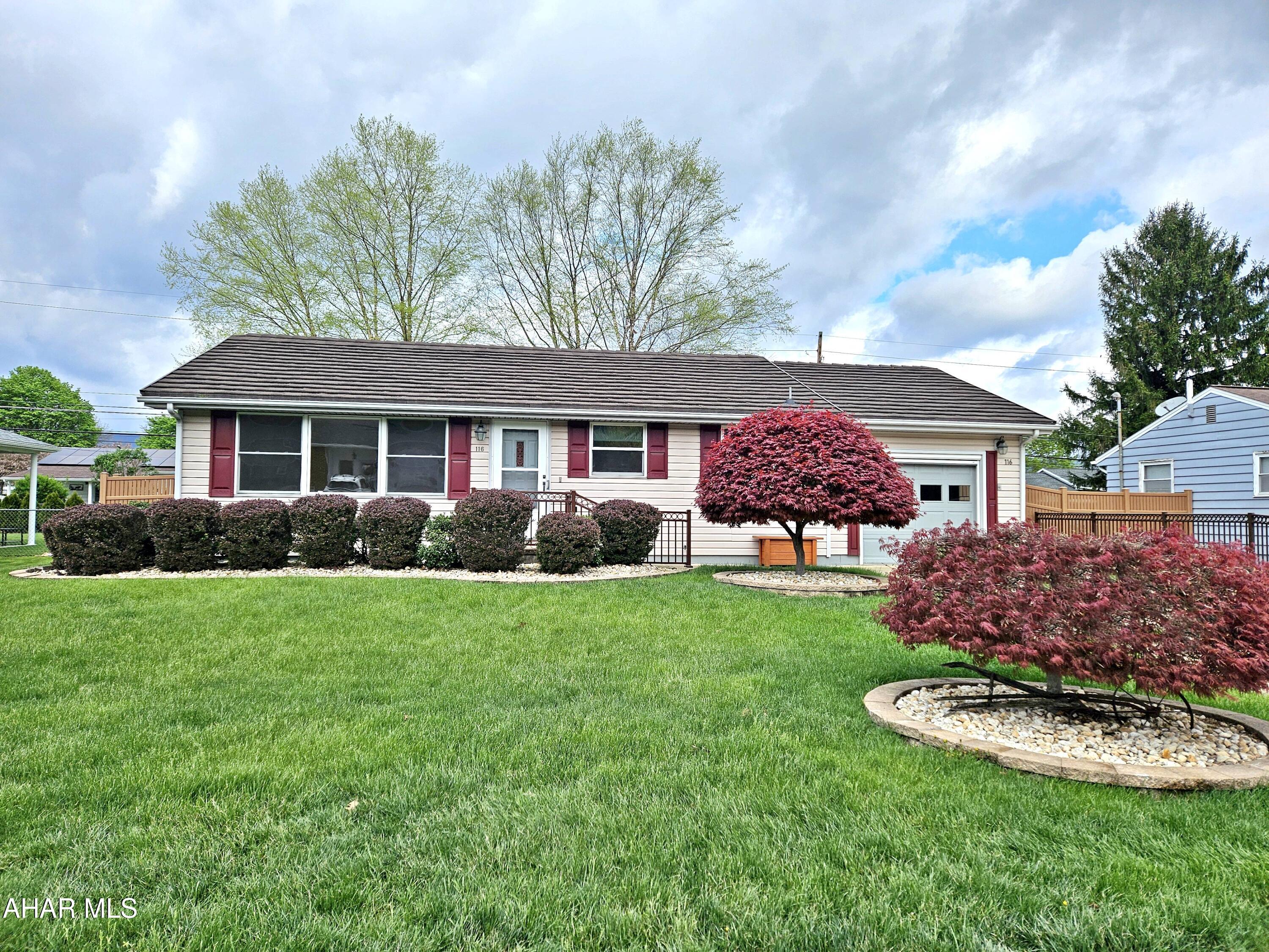 The most perfect downsizer or first time home! Every detail of this home was upgraded beyond value! The eat-in kitchen features all Viking appliances that are included, the bathroom features a spa-like step in shower, 2 bedrooms each with closets and 1 with a laundry shoot.  The basement offers a large laundry room, workshop with built ins and a workbench a storage room and family room with built-ins.  The exterior has wonderful curb appeal and a spectacular back year with a covered patio, picnic table area with garden arch and wind spinner and a drive in shed.  The entire back yard is fenced.
