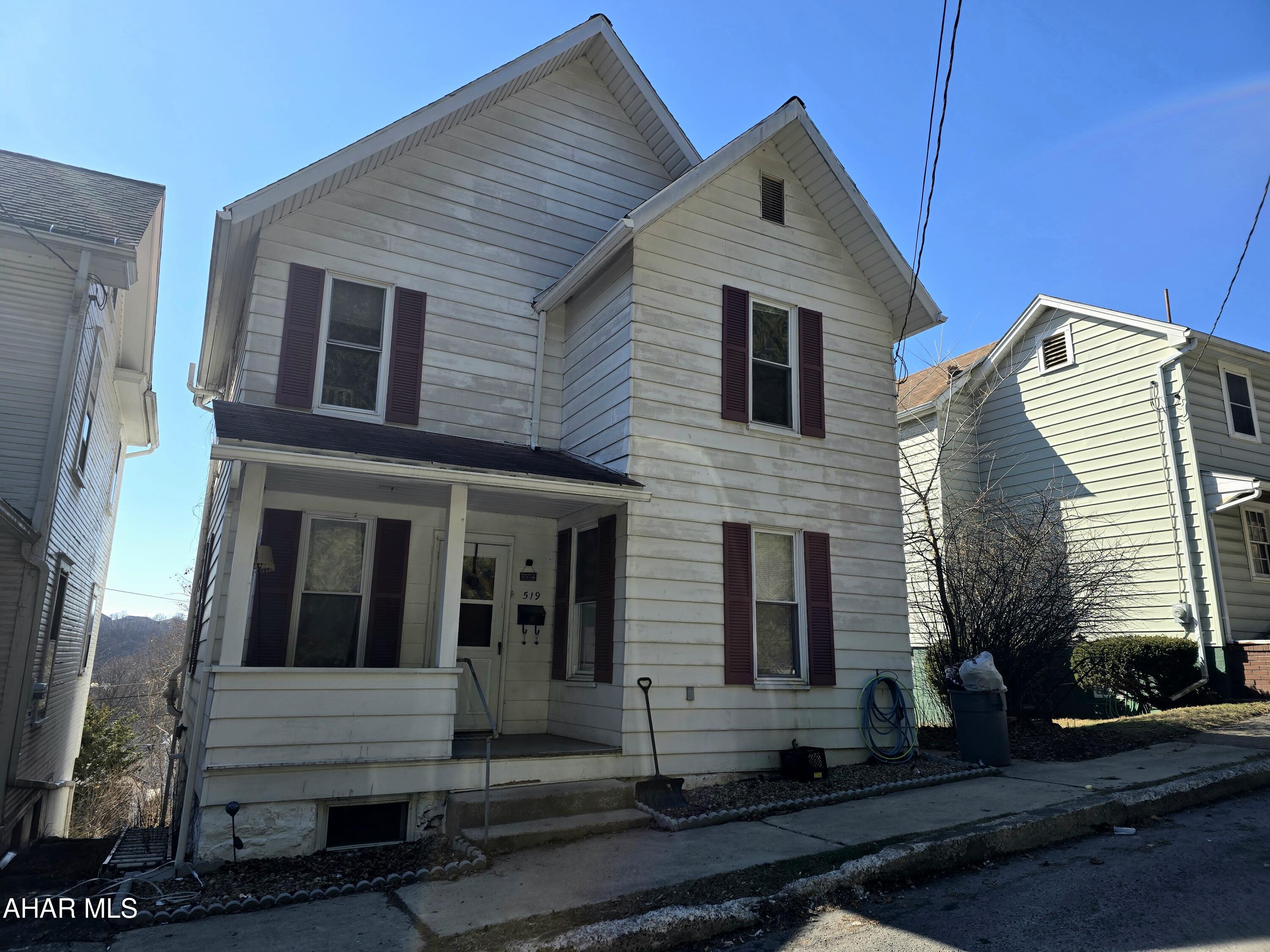 Centrally Located!  This 4 bedroom 1.5 bath home is located within walking distance to all of the things Hollidaysburg is known for! The first floor features an option of a 4th bedroom or office/den with half bath, laundry room, natural light, and open floor plan.  The second floor offers 3 bedrooms and 1 full bath.  Both attic and basement have ample storage!  Schedule your private showing!
