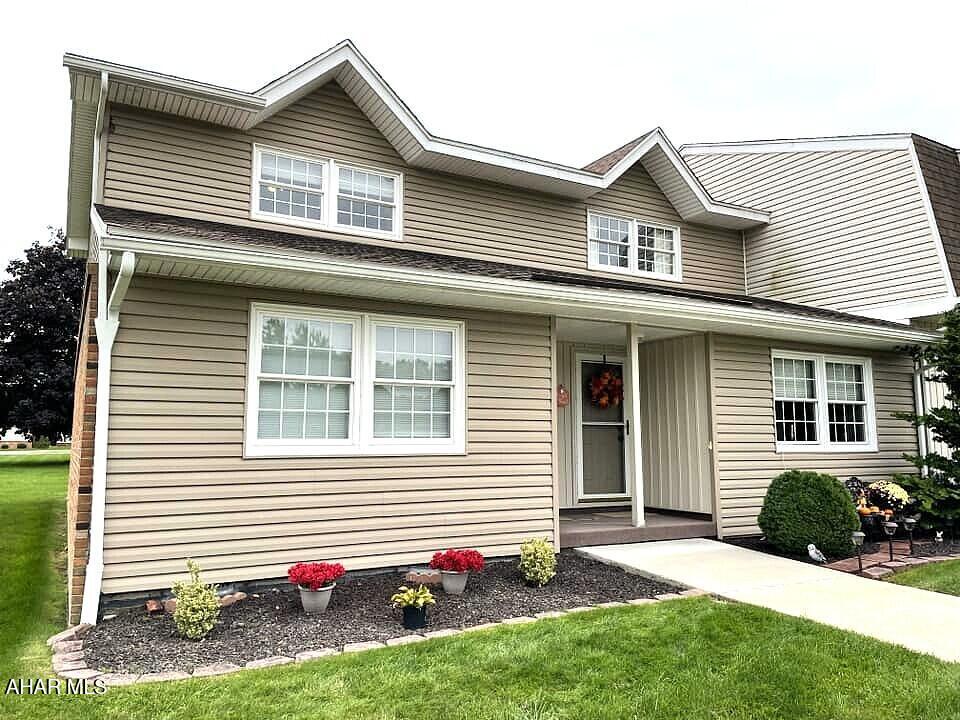 The owner of this beautiful 2-story townhouse invites you to view this lovely property. It features two restful bedrooms and two bathrooms. Home buyers will appreciate the nearby Duncansville Memorial Park, perfect for entertaining friends or family. Anyone who enjoys the outdoors will love the lengthy walking path along a scenic nearby trout stream. This home also has extra storage in the enclosed back porch. This exceptional home is priced for a quick sale.