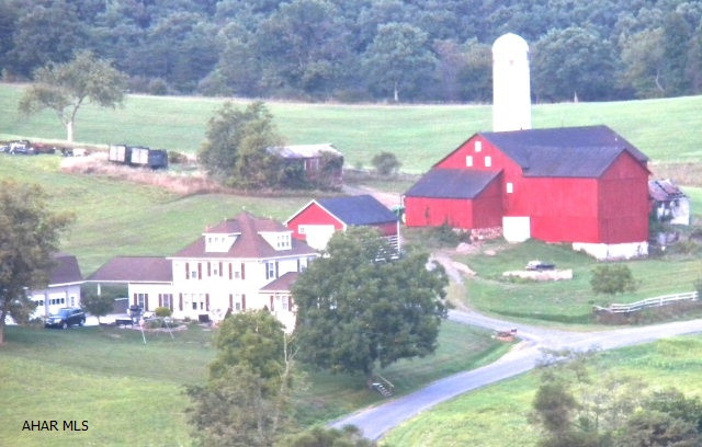 109.87 acre farm with approximately 80 tillable acres nestled in the foothills of the Alleghany Mountains within a 2 hour drive of Pittsburgh, Washington, D.C. And Virginia. Panoramic views surround the gorgeous restored farm home while a lovely stream winds along the property's boundary. Features of the home include a designer inspired master suite with walk in shower, separate soaking tub, granite counters, his and her custom closets and views that will take your breath away. A huge family room with custom built in cabinets ensures plenty of room for large group entertaining. Four car garage with extra storage and workspace, barn and outbuildings add to the overall appeal of this exceptionally priced property.