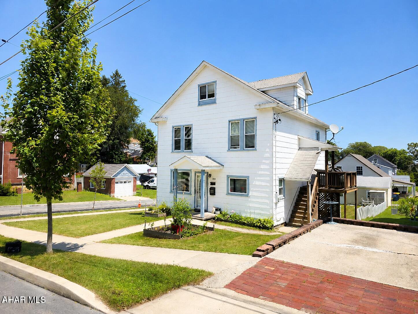 Charming Home in the heart of Ebensburg Borough. Conveniently located to High St. shops and restaurants, and a gas station 2 blocks away!

Don't miss this well-maintained gem nestled on a desirable corner. This inviting home offers 4 bedrooms--including one in the spacious finished attic--and 2 full bathrooms, with one conveniently located on the first floor.

Enjoy plenty of room to live, work, and entertain with features like a first-floor office, a second-floor laundry room, and multiple outdoor spaces. Relax and unwind on one of the two covered decks overlooking the partially fenced backyard.

Additional highlights include updated 200AMP electrical service, NEWER 'Window World' windows, 3-zoned natural gas hot water heat, a private driveway with ample parking space, detached 1-car garage, storage shed, and charming sidewalks perfect for a stroll. This home blends classic character with modern comfort--come explore all the possibilities it has to offer!