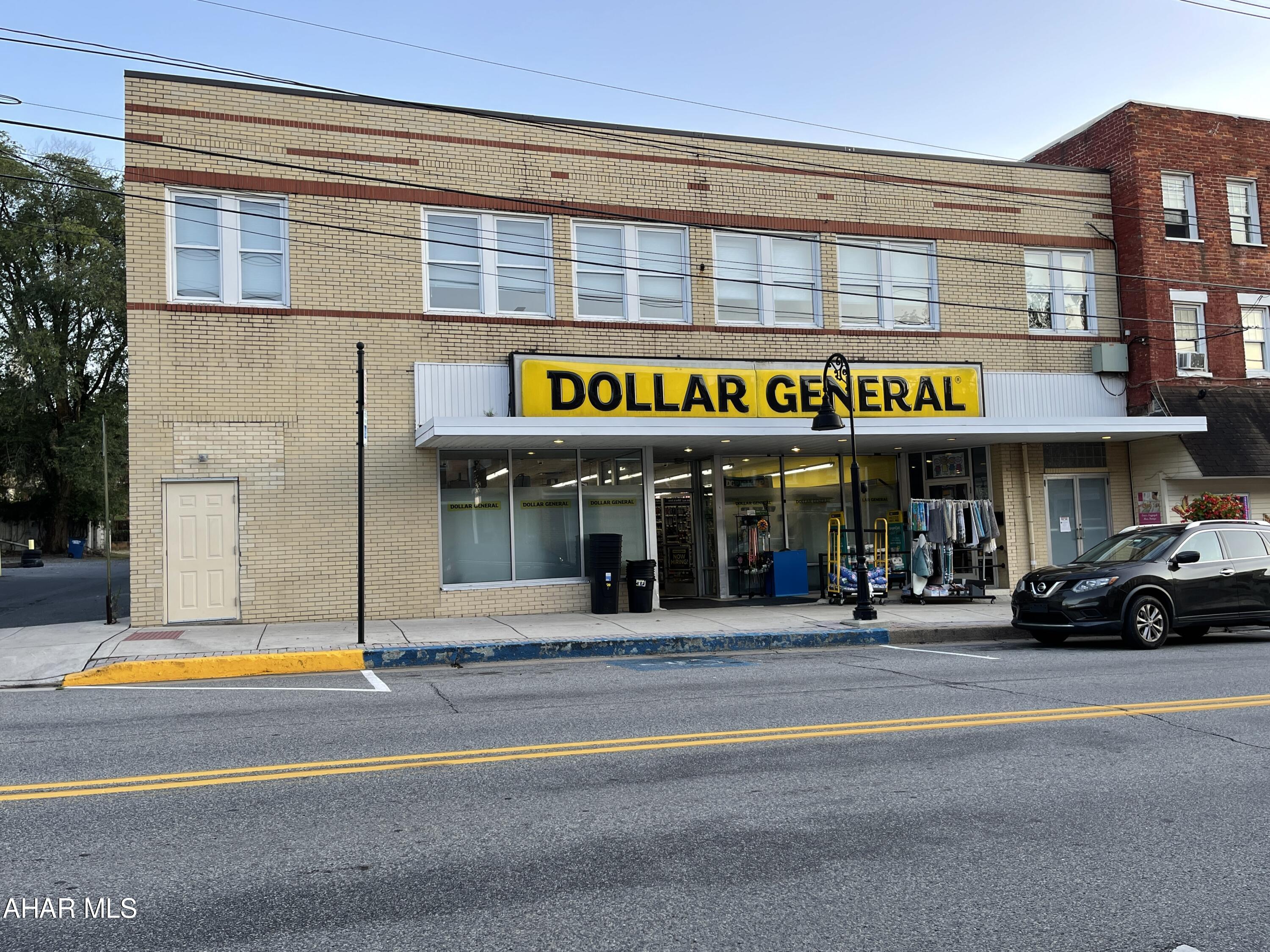 Excellent quality masonry construction built in 1920. Great downtown location with private parking. Currently Dollar General. This building could be used for many businesses such as professional office space. With an elevator to second floor. Building could be divided to handle multiple tenants. Public water and public sewer.