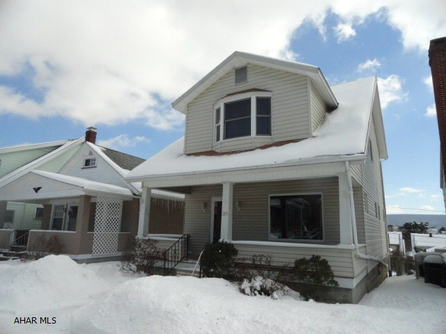 Nice 3 BR 1.5 bath home in nice location. New kitchen floor, new black appliances, French doors between dining and living rooms. Some new lighting and trim. Large closets in bedrooms. Nice rear deck with Sunsetter awning.  One car detached garage has been completely redone with new window, siding and door. Move in ready. Seller is relative of listing agent.