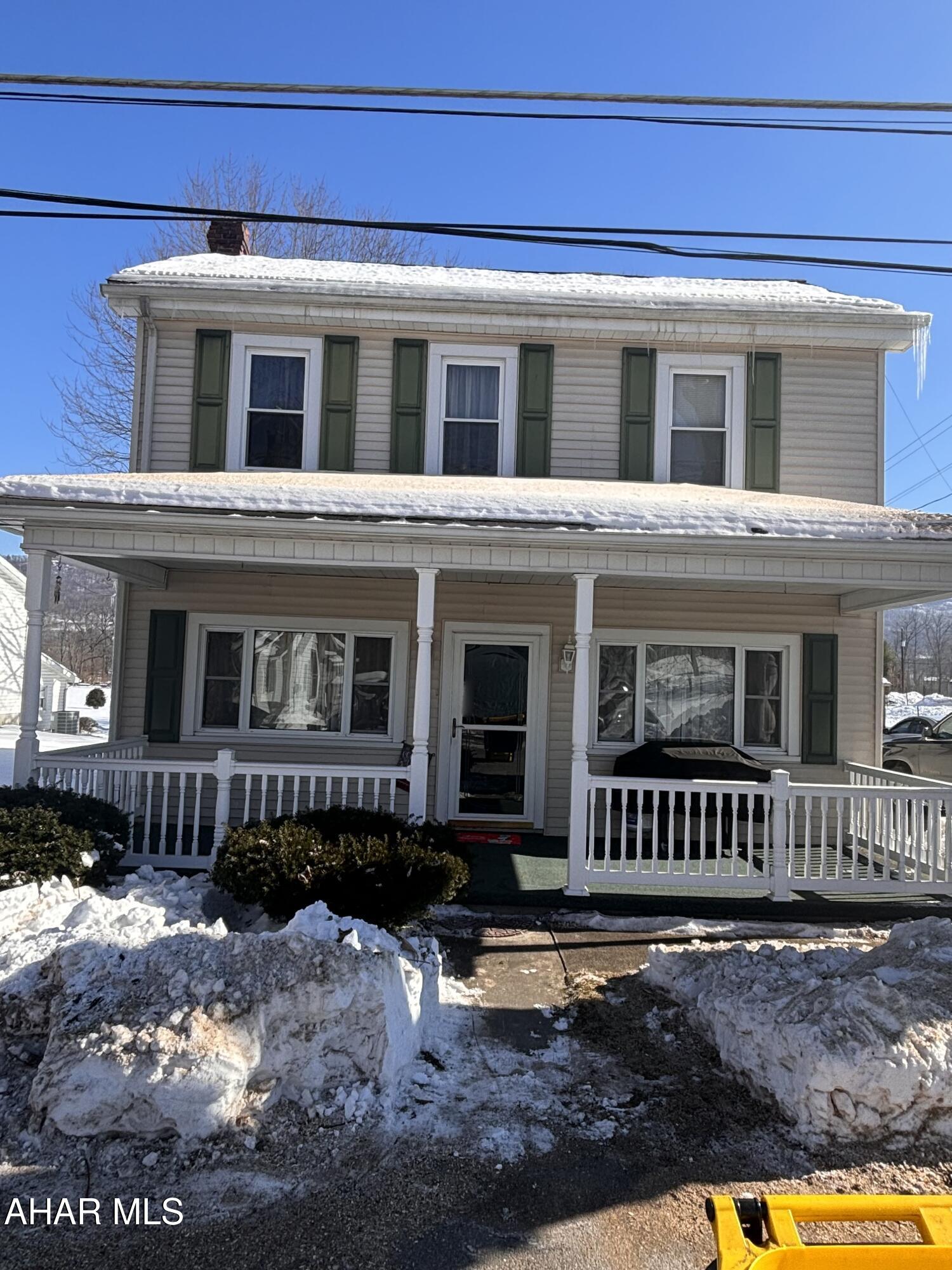 Come take a look at this move in ready house with updated kitchen, first floor laundry, full bath on first floor, full bath on second floor, nice sized rooms, oil hot water heat, nice rear yard with shed.  Full basement below most of living room, dining room and kitchen, accessible crawl space below first floor laundry, first floor bath and a portion of the living room. Microwave, dishwasher, stove, and refrigerator currently in the house, are included, the washer and dryer are not included. There is no interior access to the basement so please use the outdoor stairs, do not lock basement door.
The first row of parking on the right side of the house is on the property, the second row of parking next to the adjoining property garage is an alley. The rear property line is behind the shed in the rear of the lot.