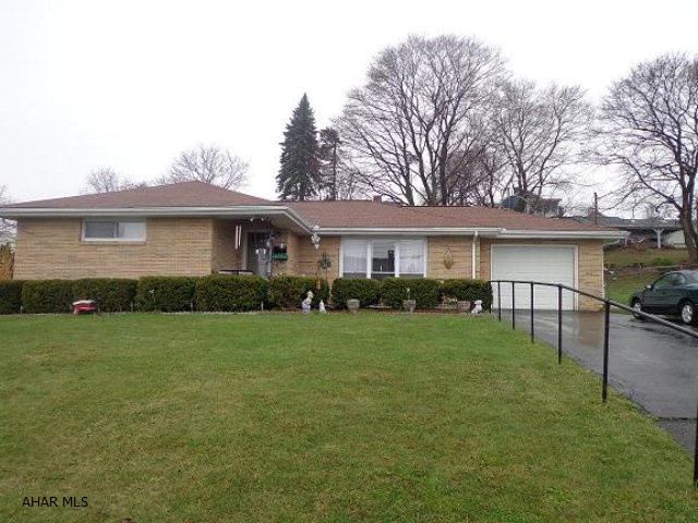 Hurry in to tour this Central Cambria school district, 3 BR, 2 bath brick home. Open floor plan & large yard. Heated attached garage with an extra room.