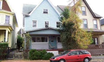 sold "as is"  Great investment property.  Buyer must pay 2 % transfer tax. See listing agent for addendum.