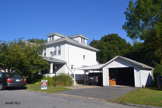 Great starter home in move in condition.  3 bedrooms have hardwood floors under the carpet.  The kitchen is adorable with a nook to eat your family dinners.  First and second floor baths have recently been remodeled and all windows have been replaced.  Don't miss out!