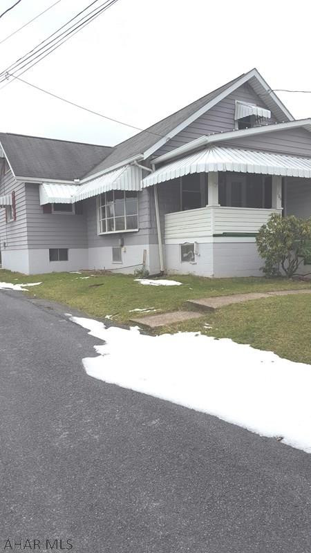 Cute home with huge kitchen and living room with hardwood floors.  Convenient first floor laundry.  Big enclosed patio.  Your chance to purchase in Hollidaysburg School District at an affordable price.