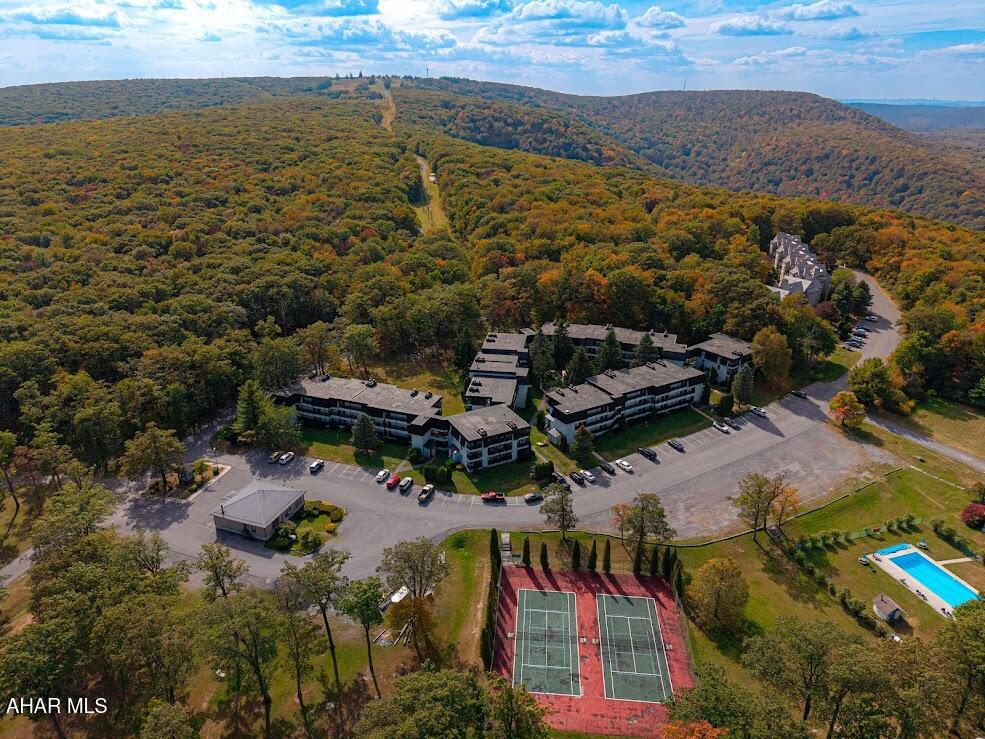 Welcome to this beautifully renovated, fully furnished 2-bedroom, 2-bath corner-unit condo located on the first floor in the heart of the Blue Knob mountain area. Completely gutted and thoughtfully redesigned, this stunning unit offers a fresh, modern living space while sharing only one wall with neighboring units for added privacy. Some of the furnishings are custom made and of exceptional quality.

The beautifully appointed kitchen features soft-close cabinets and drawers and comes fully stocked with plates, utensils, cookware, and kitchen essentials--making it truly move-in or rental ready. The spacious living room is highlighted by a 5-foot electric fireplace with multiple ambient flame settings, allowing you to create the perfect atmosphere year-round while adding warmth and style.

Newer energy-efficient windows help keep the condo comfortable and well insulated throughout every season. The rear patio door features between-the-glass blinds, eliminating the hassle of cleaning traditional blinds while providing a sleek, low-maintenance finish.

Enjoy all the community amenities, including HOA indoor and outdoor pools, tennis courts, and a conference room. It's just a short walk to the Blue Knob Clubhouse Bar & Grill, perfect for a casual meal, and only five minutes from Blue Knob Ski Resort, offering year-round recreation. Nature lovers will appreciate being approximately 30 minutes from three lakes, Historic Downtown Bedford, the renowned Bob's Creek--known for excellent Rainbow and Brown Trout fishing--and countless hiking trails throughout Blue Knob State Park.

Whether you're looking for a mountain getaway, an investment property, or a full-time residence, this turnkey condo combines modern comfort, quality craftsmanship, and an unbeatable location.

Buyer to verify square footage.