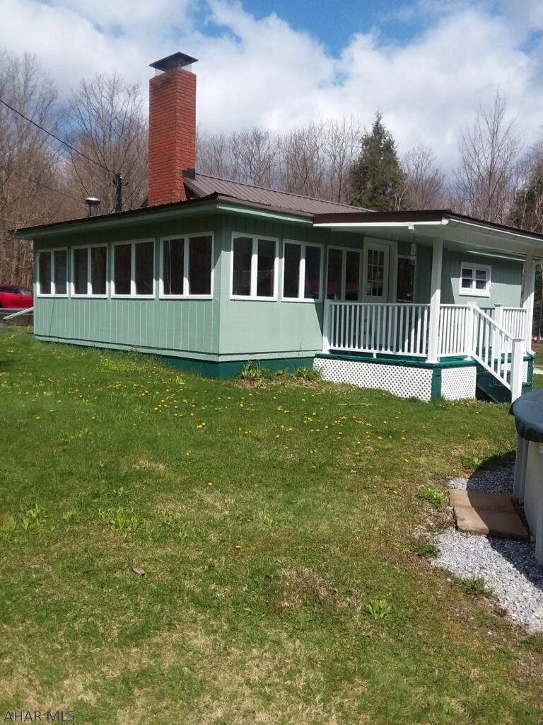 Nice 1 story recently remodeled, newer metal & rubber roofs.  3 Bedrooms, 1 Bath on 1.15 acre.  3 garage stalls, above ground pool.  Near some areas to hunt on.  Live out but only minutes to Altoona.  Semi-private off main road. Has an area that could be finished into some extra space.  Worth the look!