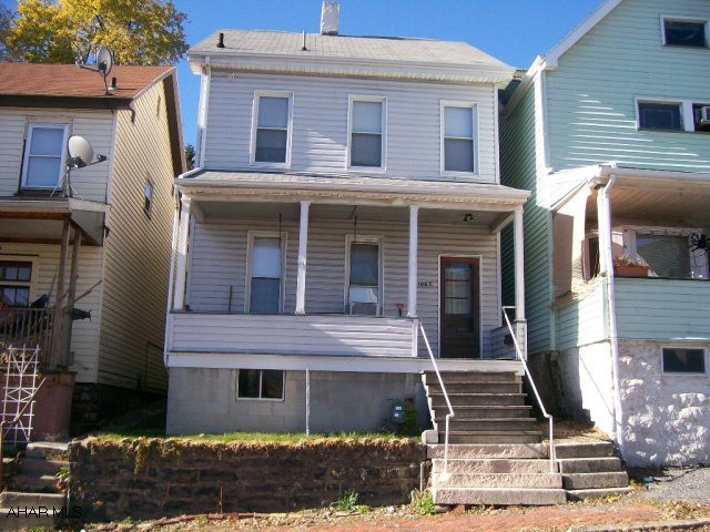 Some newer windows.  Large eat-in kitchen.  Possible off street parking.  All appliances included.