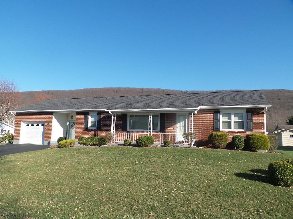 Rare opportunity to own a beautiful ranch home in the Rossi Development in Tipton!  Bellwood School District, Antis Township.  Maintenance free brick and vinyl exterior with 3 bedrooms, 1 bath.  Features a beautiful new kitchen with stainless steel appliances, newer full bath,  new roof, new blacktop driveway and newer carpet over hardwood floors.  The 1 car garage is spacious for plenty of storage space.  Large flat 100x100 lot with shed!